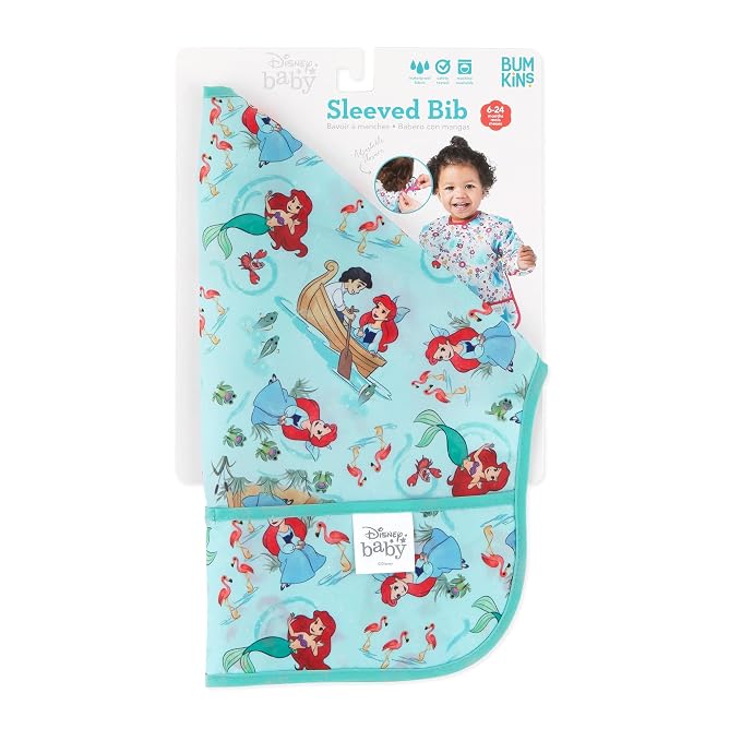 Bumkins Disney Sleeved Bib for Girl or Boy, Baby and Toddler for 6-24 Mos - Image 6