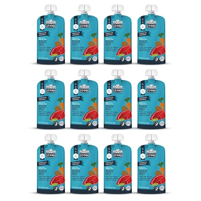 Li’l Hala Baby Food Pouches – Grass-Fed Roast Beef & Organic Veggies – Toddler - Image 6