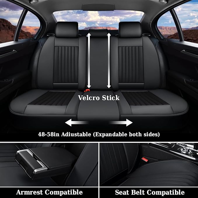 Coverado Car Seat Covers Full Set, Seat Covers - Image 4