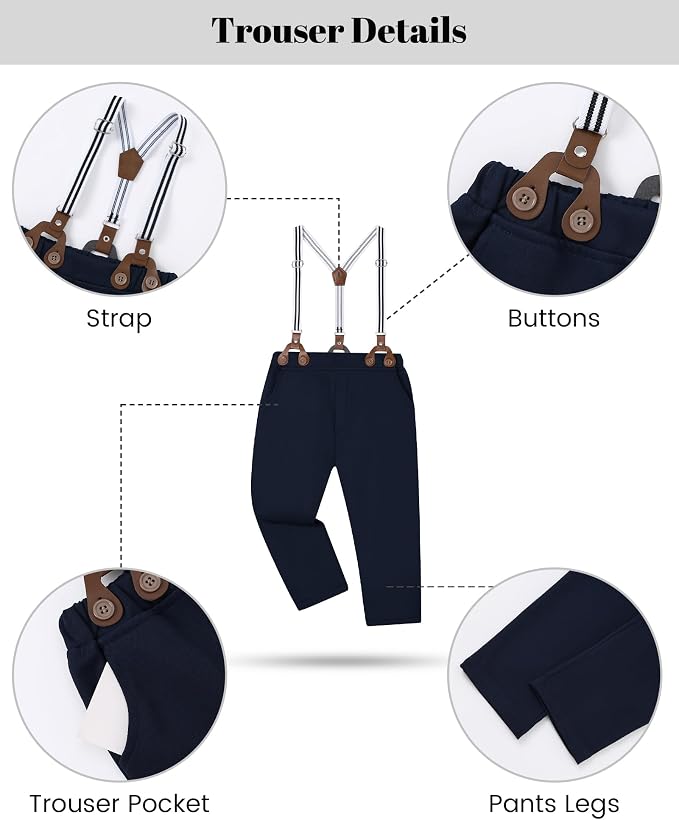 nilikastta Boy Suit Toddler Boy Outfit Boy Dress Shirt - Image 5