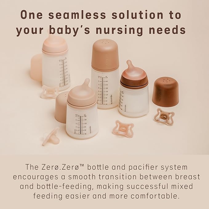 Suavinex Zero Zero Newborn Starter Set Small Anti Colic Baby Bottle + Pacifier - Image 2