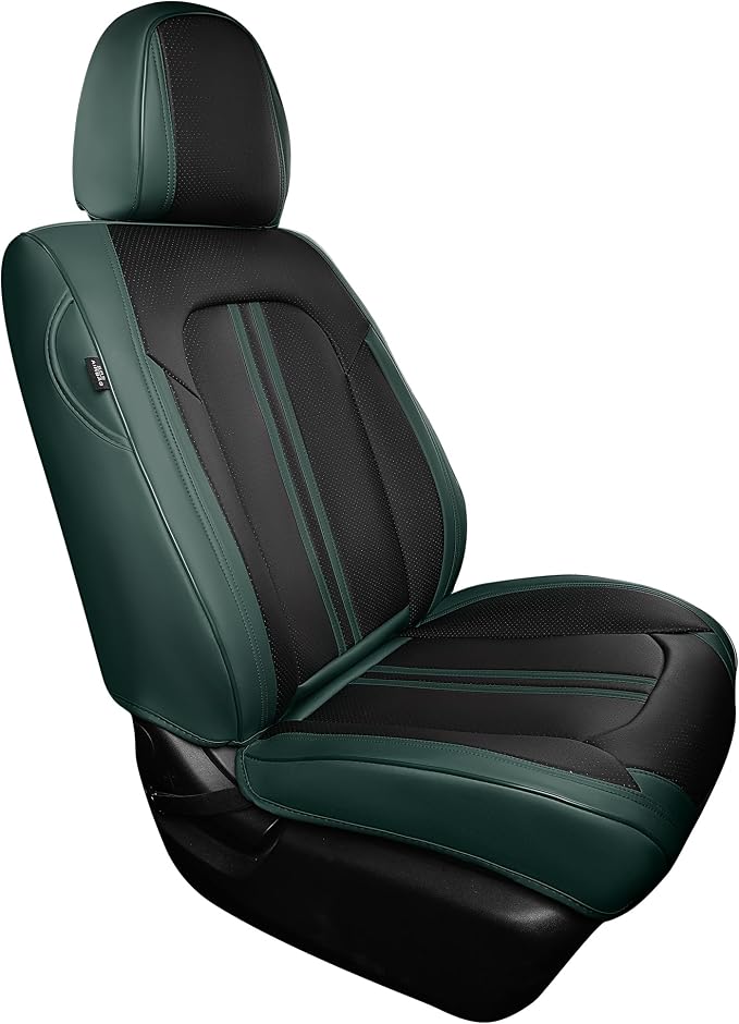 FREESOO Front Seats 2PCS Leather Car Seat Covers, Ultra Breathable Waterproof - Image 6