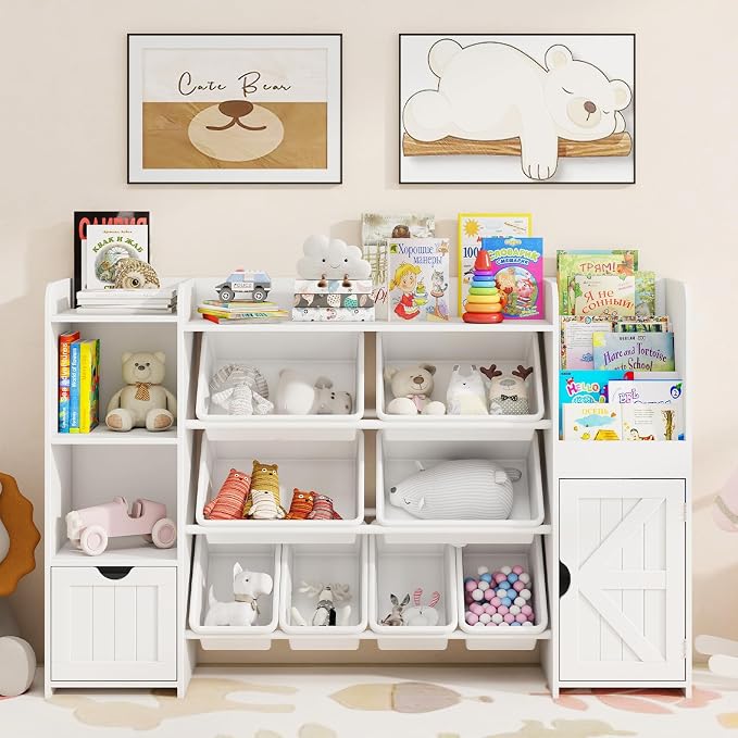 Vabches 55" Large Kids Toy Organizer by Vabches