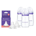Lansinoh NaturalWave Slow Flow Nipples + 8 oz Anti-Colic Baby Bottles by Lansinoh