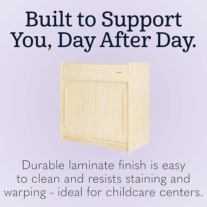 Foundations SafeGlide Daycare Changing Table, Durable Wood Construction - Image 3