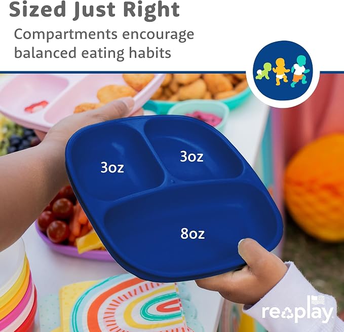 Re-Play Toddler Plates with Dividers - Image 8