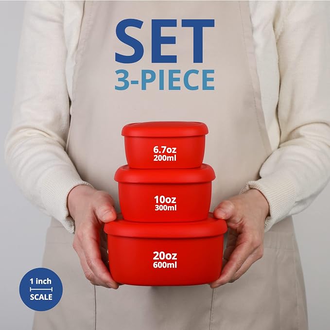 BLUE GINKGO Nesting Silicone Containers - Image 4