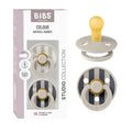 BIBS Pacifiers - Studio 2 Pack | Round Nipple Baby Pacifier | BPA Free Natural by BIBS