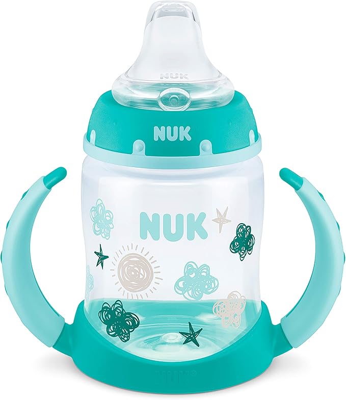 NUK Learner Cup, 5 Oz, Clouds & Stars – BPA Free, Spill Proof Sippy Cup - Image 6