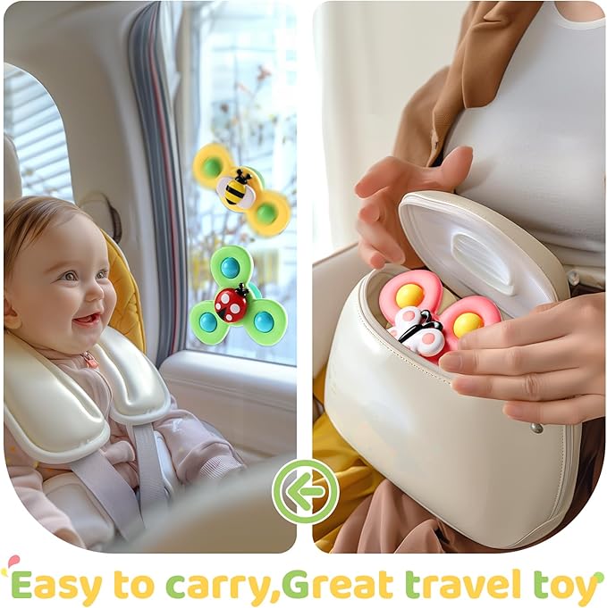 ALASOU 3PCS Suction Cup Spinner Toys - Image 4