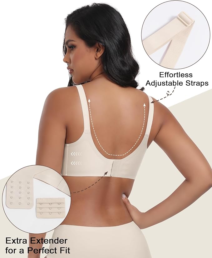 As Fairy Wireless Seamless Pumping Bra Hands Free Nursing Bra Wirefree Comfort - Image 3