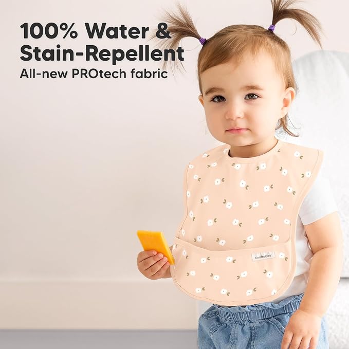 3-Pack Waterproof Baby Bibs for Eating - Image 2