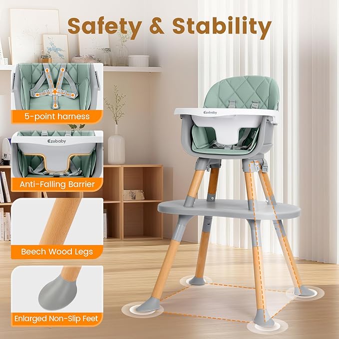 Ezebaby Convertible Baby High Chair - Image 3