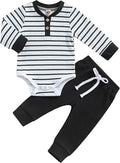 Newborn Baby Boy Girl Clothes Ribbed Knitted Long Sleeve Romper Pants Solid by MABABY