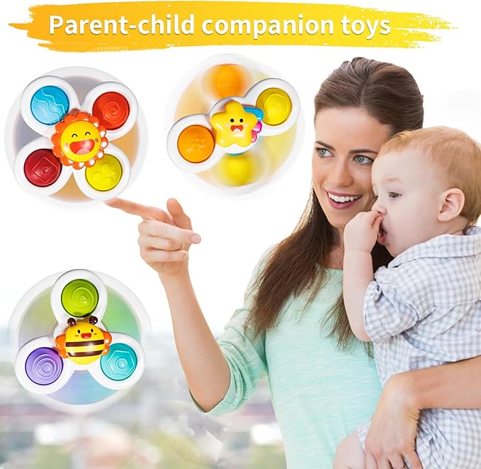 ALASOU 3PCS Pop Suction Cup Spinner Toys - Image 5