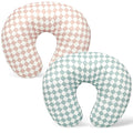 FEBSNOW 2 Pack Baby Nursing Pillow Cover, Stretchy Soft Cotton Nursing Cover by HOMECRAFTBEAUTYBABY