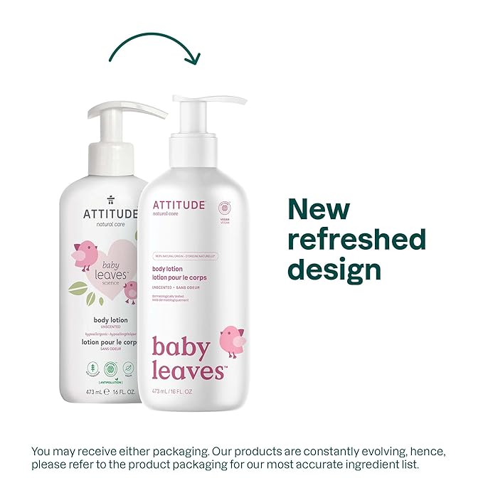 ATTITUDE Baby Lotion, EWG Verified Moisturizer, Dermatologically Tested - Image 2