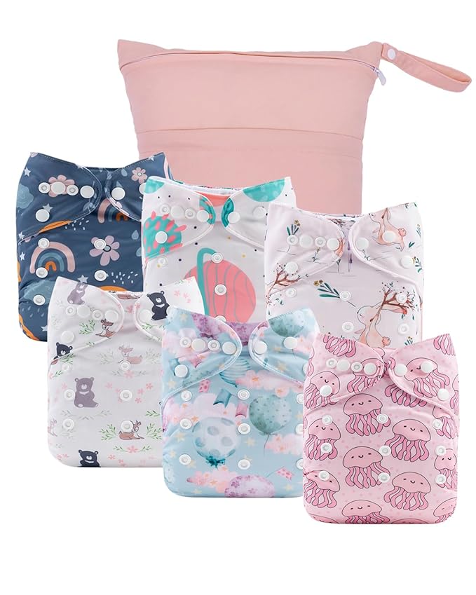 babygoal Cloth Diaper Covers 6 Pack by babygoal