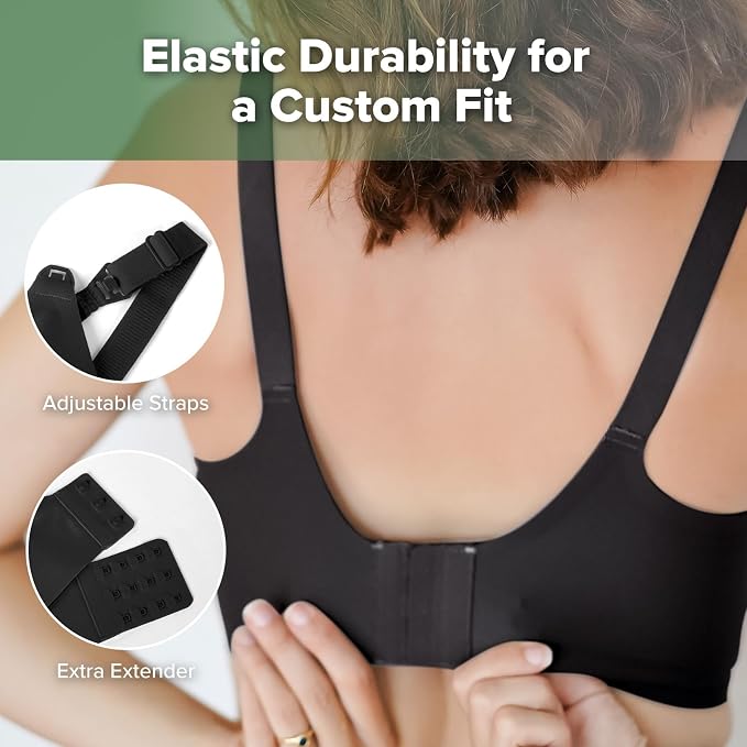haakaa Nursing Bras for Breastfeeding, Ultra Comfort Jelly Strip“ Supportive - Image 6