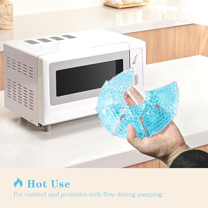 Hot/Cold Breast Gel Bead Ice Packs Breast Cooling/Heat Pads Relief - Image 6