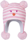 LANGZHEN Toddler Kids Infant Winter Hat, Earflap Knit Warm Cap Fleece Lined by LANGZHEN