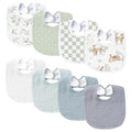 Konssy Muslin Baby Bibs 8 Pack Baby Bandana Drool Bibs Cotton by Konssy