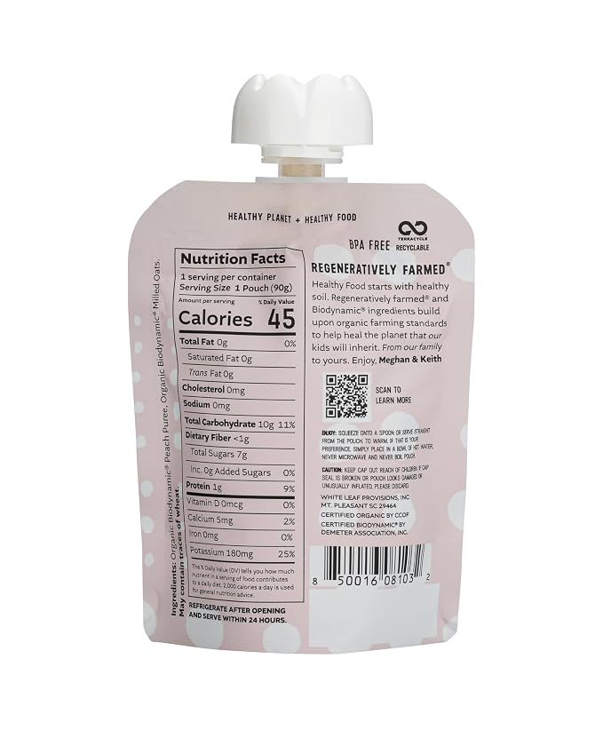 White Leaf Provisions Organic Purees/Baby Food Pouches - Image 6