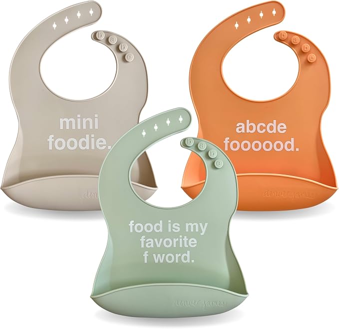 Denver James Silicone Feeding Bibs | Dishwasher Safe. Waterproof. Adjustable. - Image 8