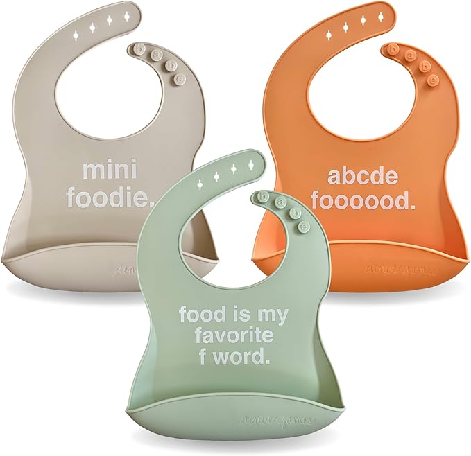 Denver James Silicone Feeding Bibs | Dishwasher Safe. Waterproof. Adjustable. - Image 8
