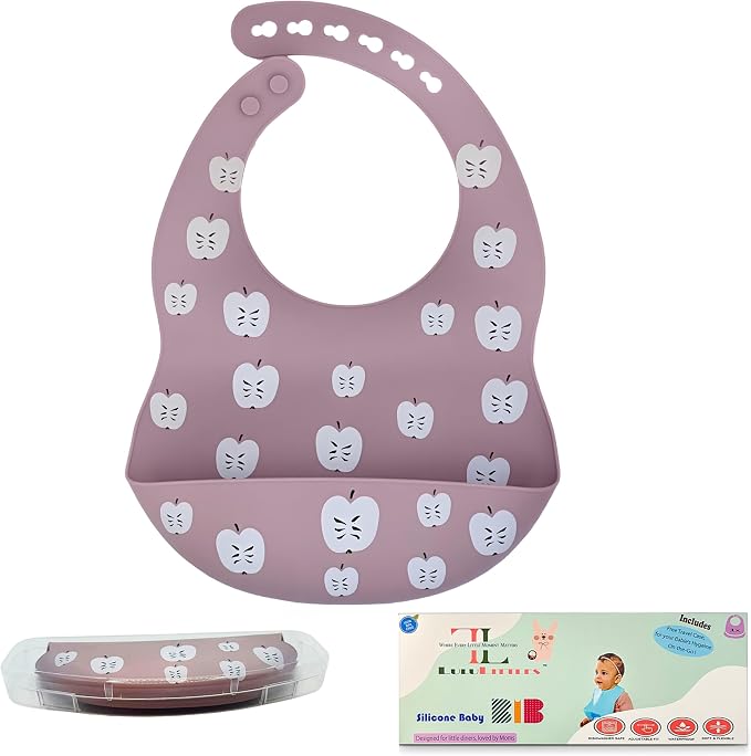 BPA-Free Silicone Baby Bibs by LuluLittles