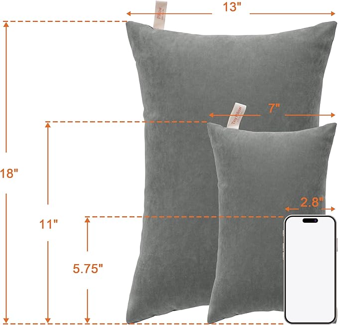 NTBAY Tiny Pillows, Down Alternative 7"x11" Microfiber Mini Pillow - Image 5