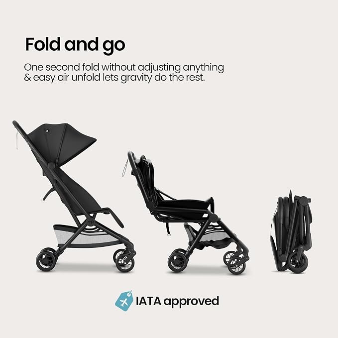 Mompush Velo Lightweight Travel Stroller, Compact & Airplane-Friendly - Image 6