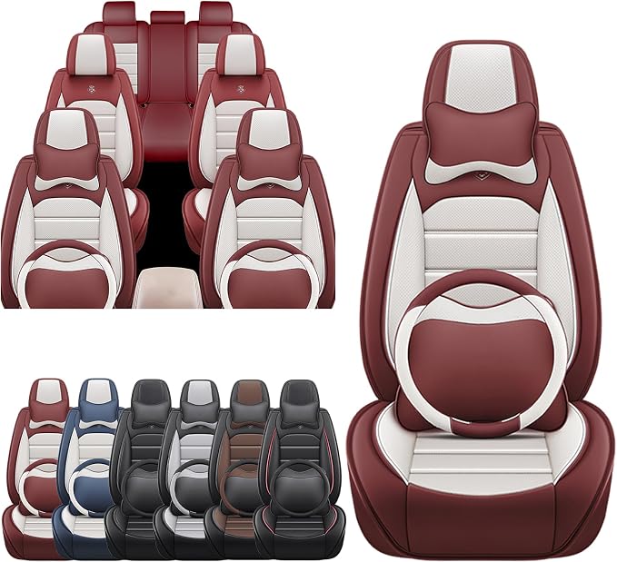 JOJ Car Seat Cover Fit for Toyota Highlander 2001-2025, 7 Seat Car Seat Cover by JOJ