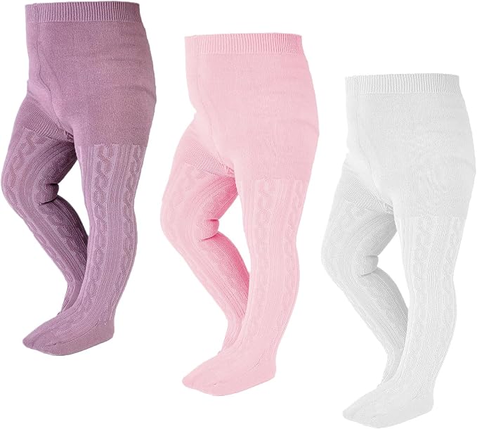 EPEIUS Baby Girl Tights Thick Cable Knit Leggings Stockings Cotton Pantyhose by EPEIUS