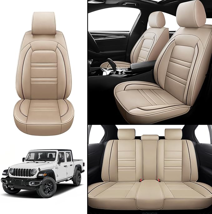 Seat Covers for JP Gladiator 2020-2025 | 5-Seats Leather Seat Covers - Image 2