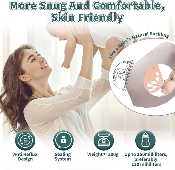 Electric Breast Pump 2025 Upgrade Hands Free Breast Pump 2-Pack 32db Ultra - Image 2