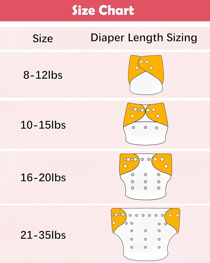 Babygoal Baby Cloth Diaper 6 Pack - Image 6