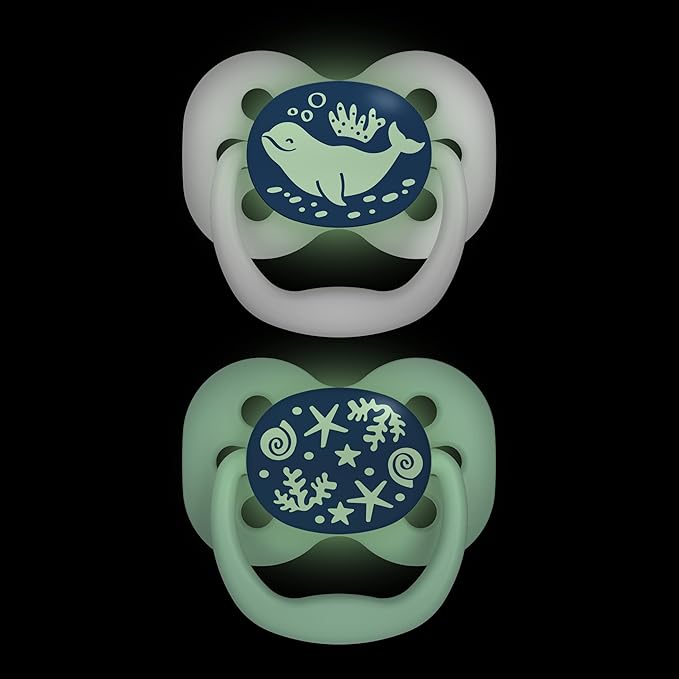 Dr. Brown's Advantage Glow-in-the-Dark Baby Pacifier, Fully Symmetrical Soother - Image 9
