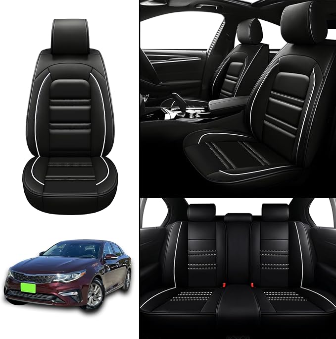 Seat Covers for kia Optima 2003-2020 | 5-Seats Leather Seat Covers - Image 2
