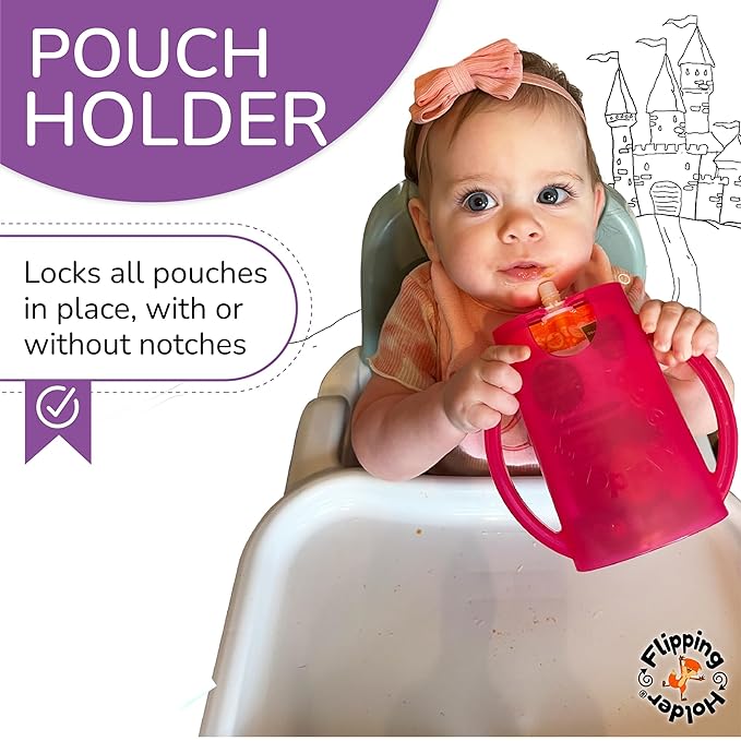 Flipping Holder Squeeze Proof Food Pouch Holder - Image 3