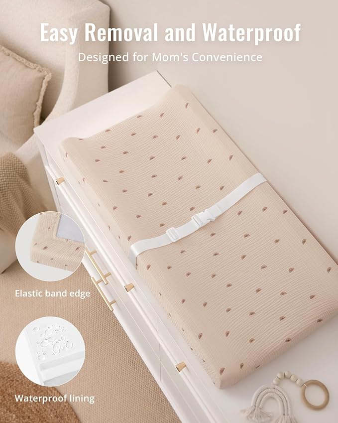 Blissful Diary Muslin Baby Changing Pad - Image 3