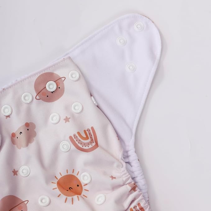 12 Set Reusable Adjustable Cloth Diapers - Image 7