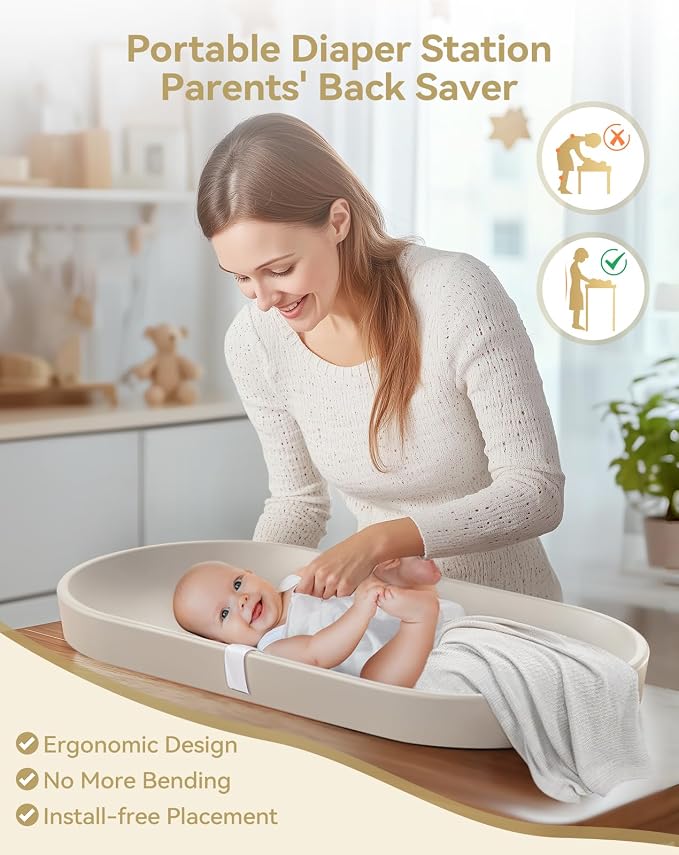 COMOMY Baby Changing Pad for Dresser - Image 6