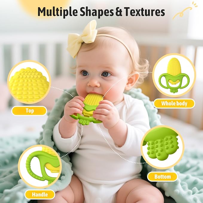 akolik Baby Teething Toys, Baby Frozen Teething Relief, BPA Free Infant Chew - Image 3