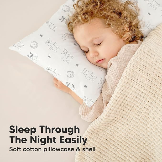 KeaBabies Toddler Pillow with Pillowcase, Jumbo 14X20 - Image 7