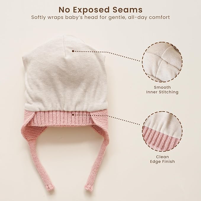 Konssy 2 Pack Baby Winter Hat - Image 5