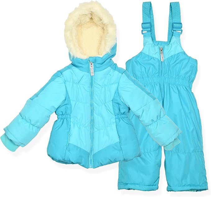 Arctic Quest Little Girls Bib Snow Pants and Ski Jacket Water-Resistant Snowsuit by ArcticQuest