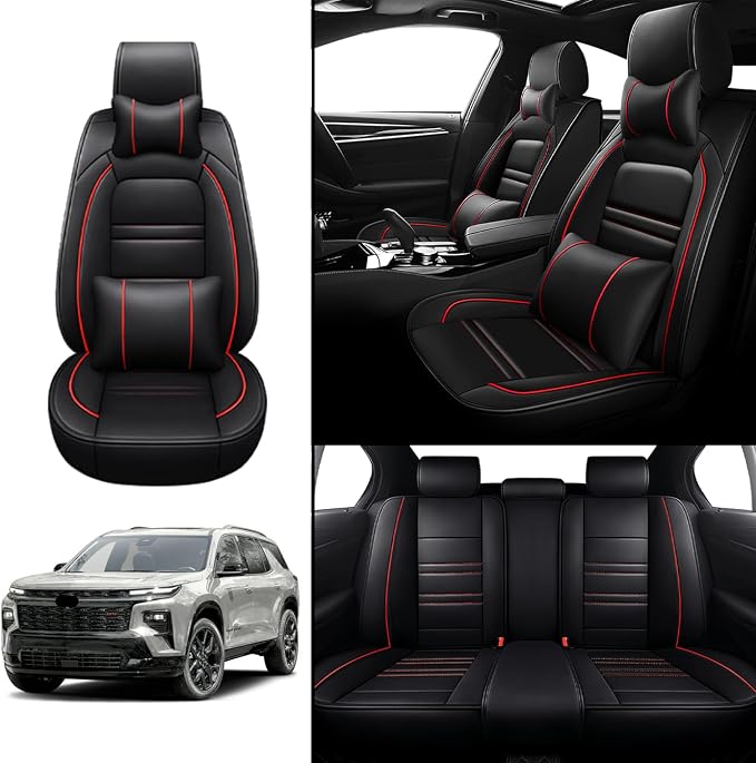 Car Seat Covers for Chevy Traverse 2009-2025 | 5-Seats Seat Covers, Waterproof - Image 2