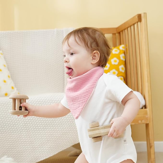 Muslin Baby Bibs Baby Drool Bandana Bibs - Image 3