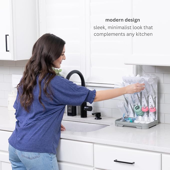 Baby Bottle Drying Rack – Large Vertical Bottle Dryer - Image 3